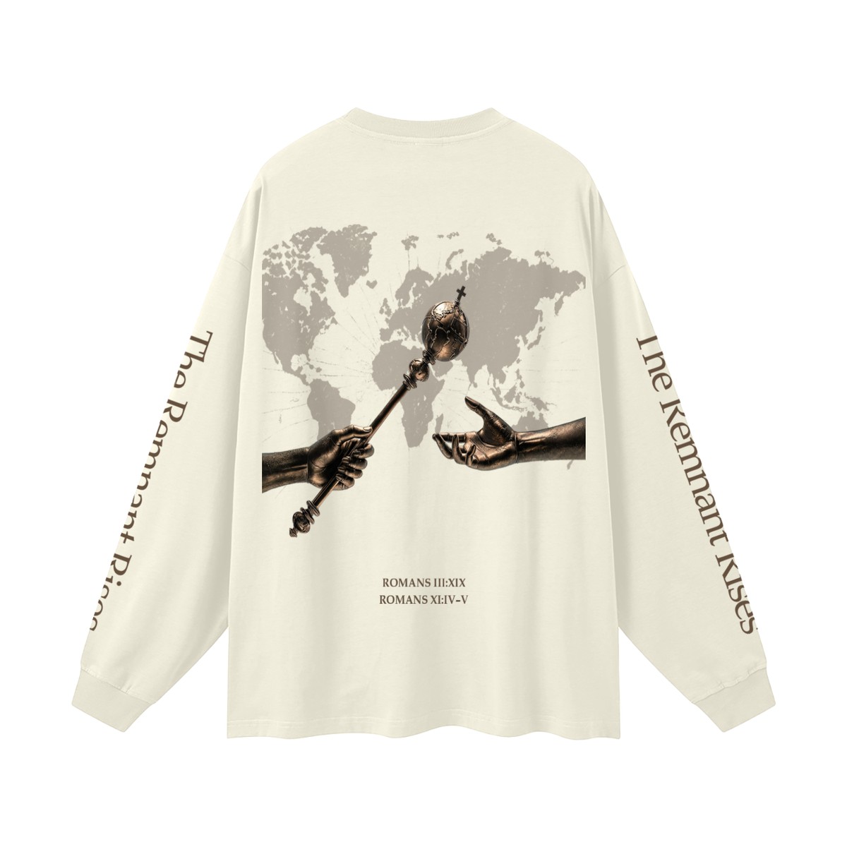 Oversized Long Sleeve T-Shirt back view
